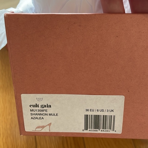 CULT GAIA Shannon feathered mules with stiletto heel is size 6/36 EU - Picture 9 of 10